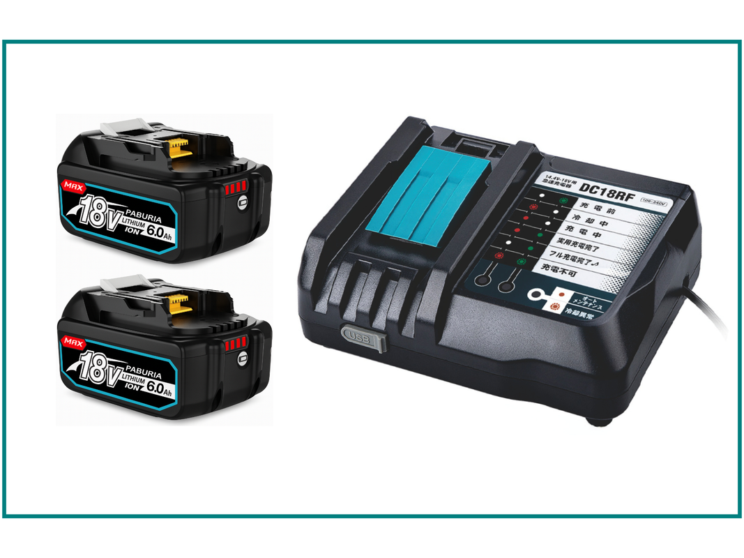 18V6.0Ahバッテリー2個/DC18RF急速充電器