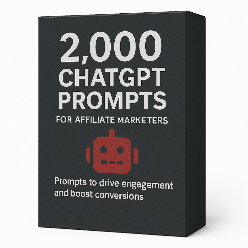 2,000 ChatGPT Prompts for Affiliate Marketers eCover