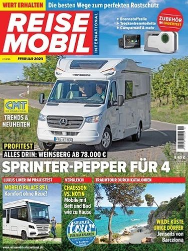 Cover: Reisemobil International Magazin Februar No 02 2023