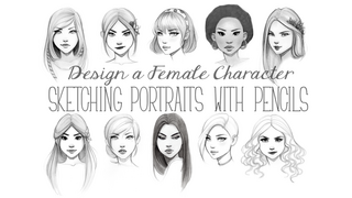 Gumroad - Design A Female Character: Sketching Portraits With Pencils