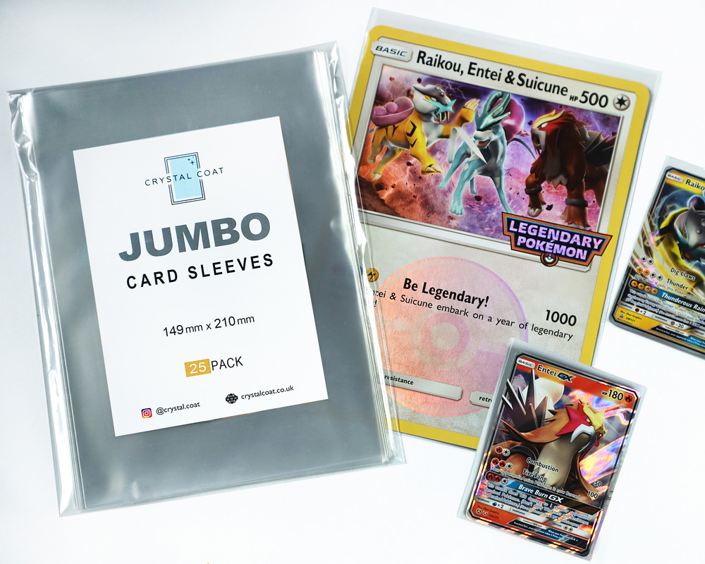 25x OVERSIZE / JUMBO CARD SOFT SLEEVES POKEMON TCG SPORTS, PERFECT