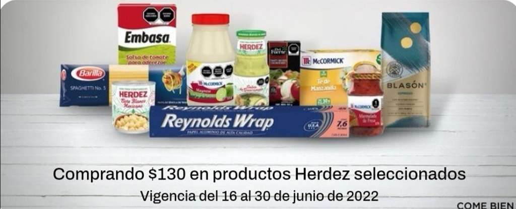 Chedraui: Envío gratis de tu súper en la compra de $130 en productos Herdez seleccionados 