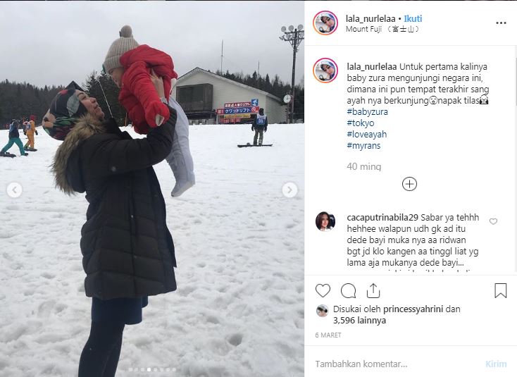 Unggahan kakak ipar Syahrini saat berada di Jepang