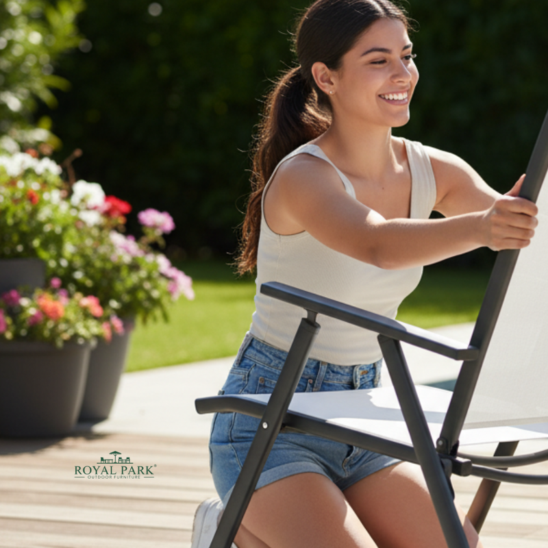 Uso tumbona Uplion aluminio exterior