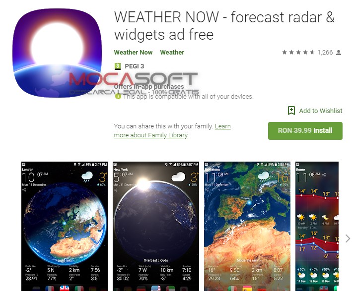 WEATHER NOW - forecast radar & widgets ad free