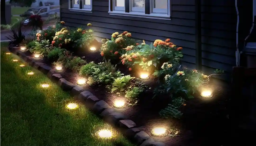 Discos Solares AURENSHOP en el jardín