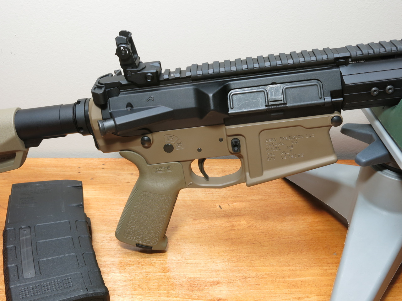 Aero M5 AR-10 LR-308 7.62x51 Semi-Automatic Rifle with 16" DPMS Barrel FDE-img-3