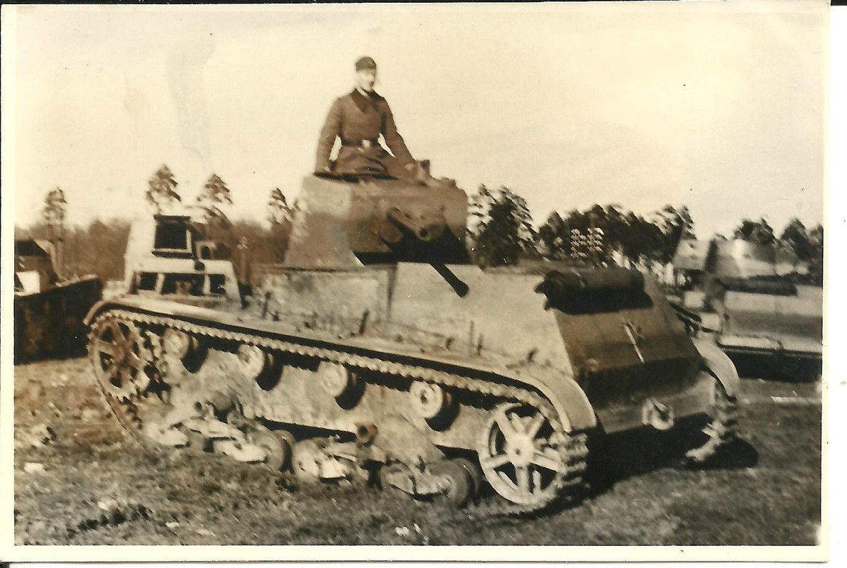 Foto Poln Panzer Tank 7TP Beute Pz-Schlacht Kamp