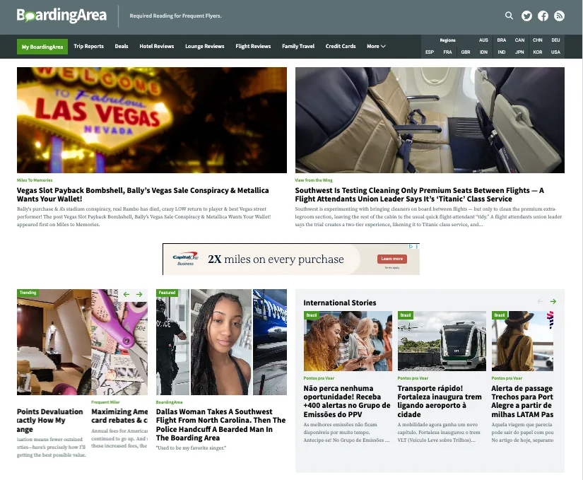 BoardingArea homepage