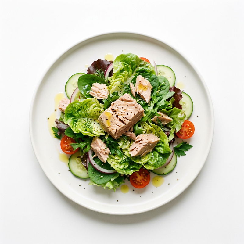 Ensalada Verde Con Atún