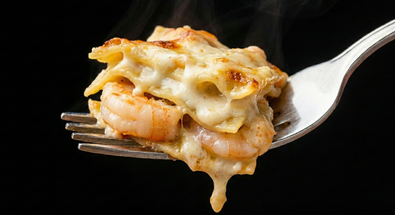 Lasagna en tenedor