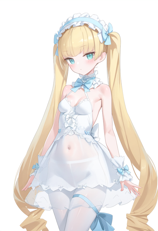 1girl, mikozin, NDGD, ohlia, {kobayashi ritz}, reoen, upper body, tsundere, aqua s-179335077