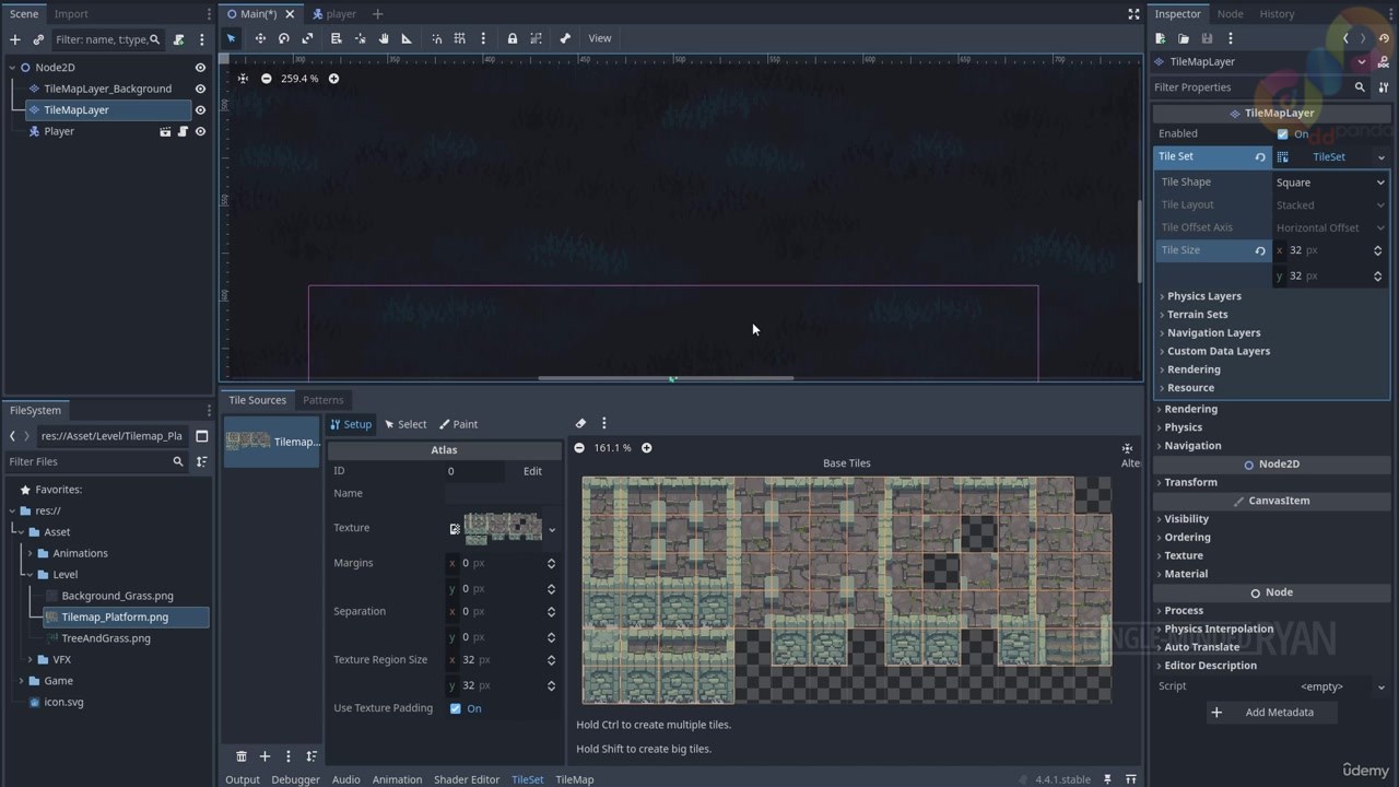 1 Creating The Platform Tile Map Layer 01 mp4 0000