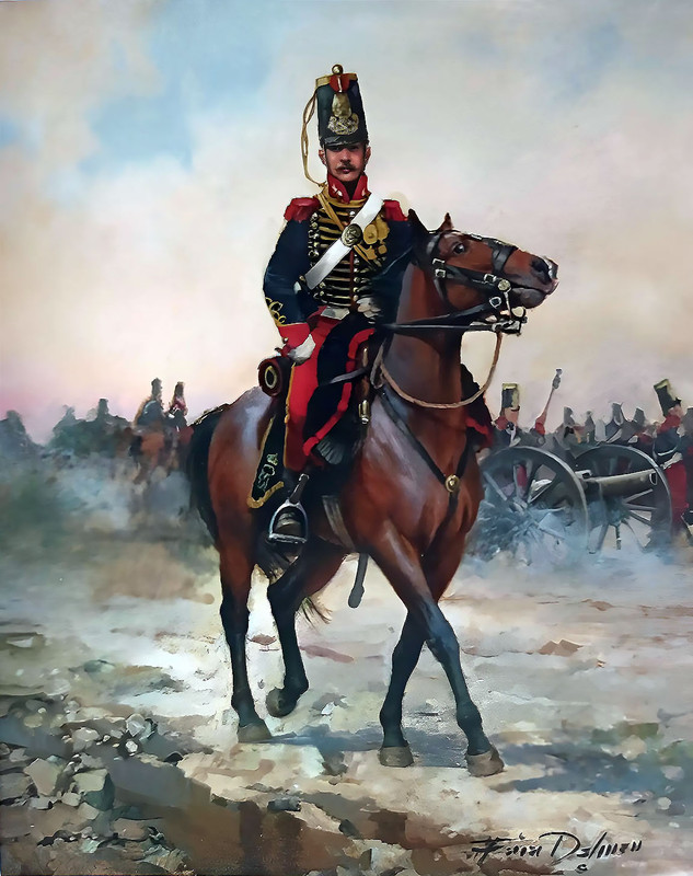 Carlista,Artillero del Escuadrón de Artillería a caballo de la Guardia Real de Línea de S. M. Isabel