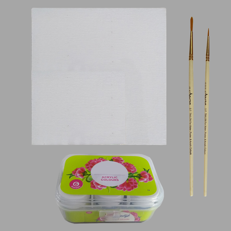 Pen Mandala on Canvas DIY Kit 