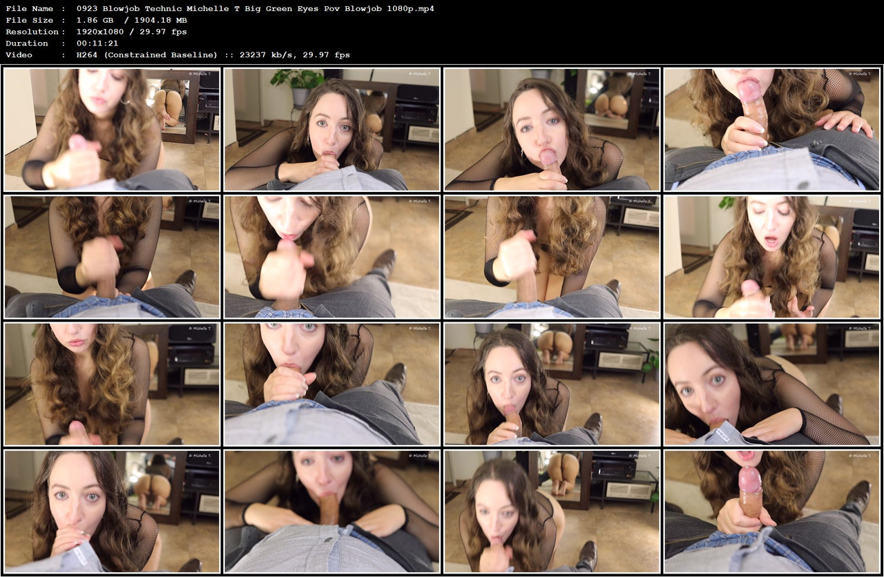 0923 Blowjob Technic Michelle T Big Green Eyes Pov Blowjob 1080p mp4