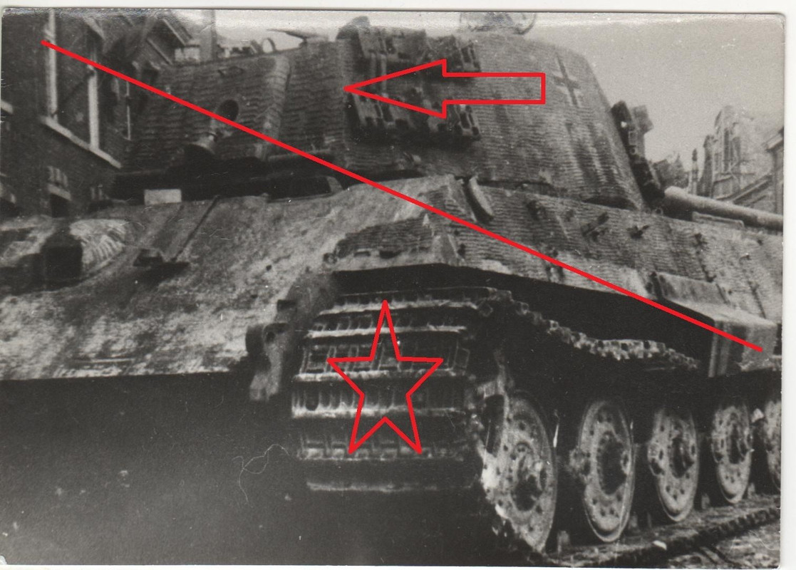 WK 2 Belgïen Mons Jemappes 1944 Königstiger Panz