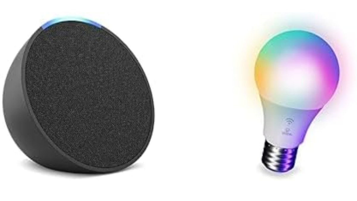 Smart Home Duo: Echo Pop + Globe Electric Smart Bulb for .99 Smart Home Duo: Echo Pop + Globe Electric Smart Bulb for .99