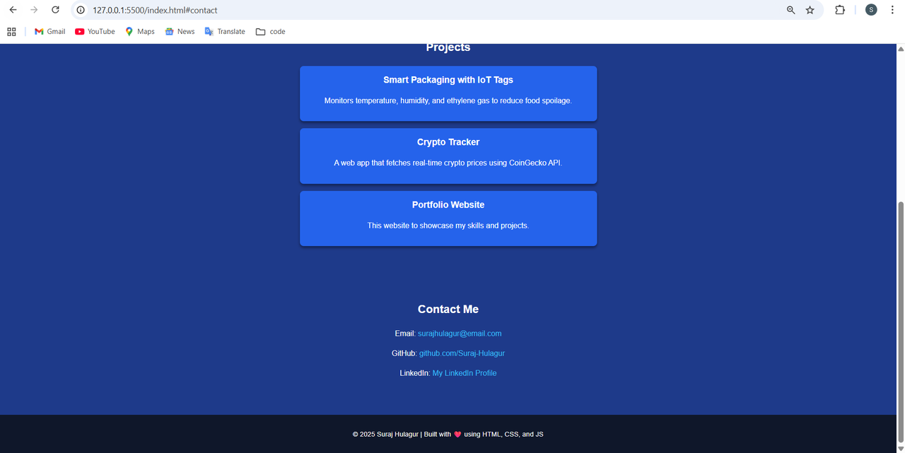 Portfolio Screenshot 2
