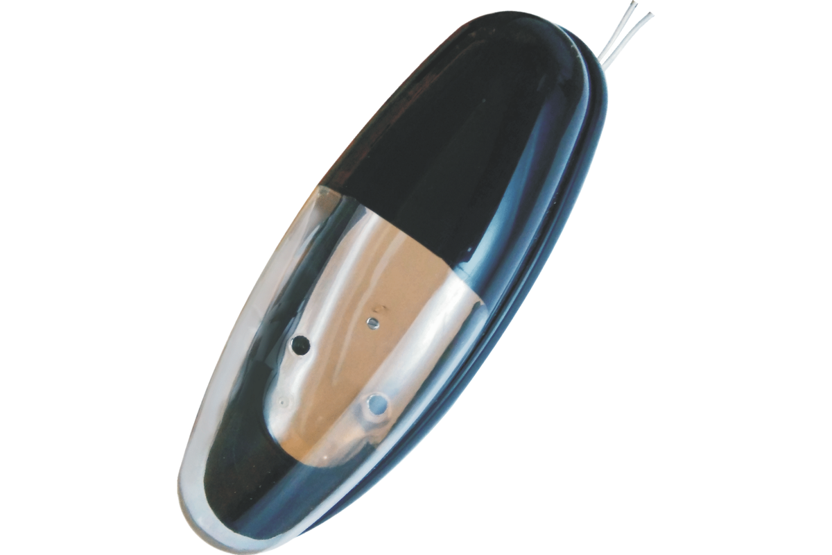 C.F.L. OVAL 14W  BLACK/WHITE