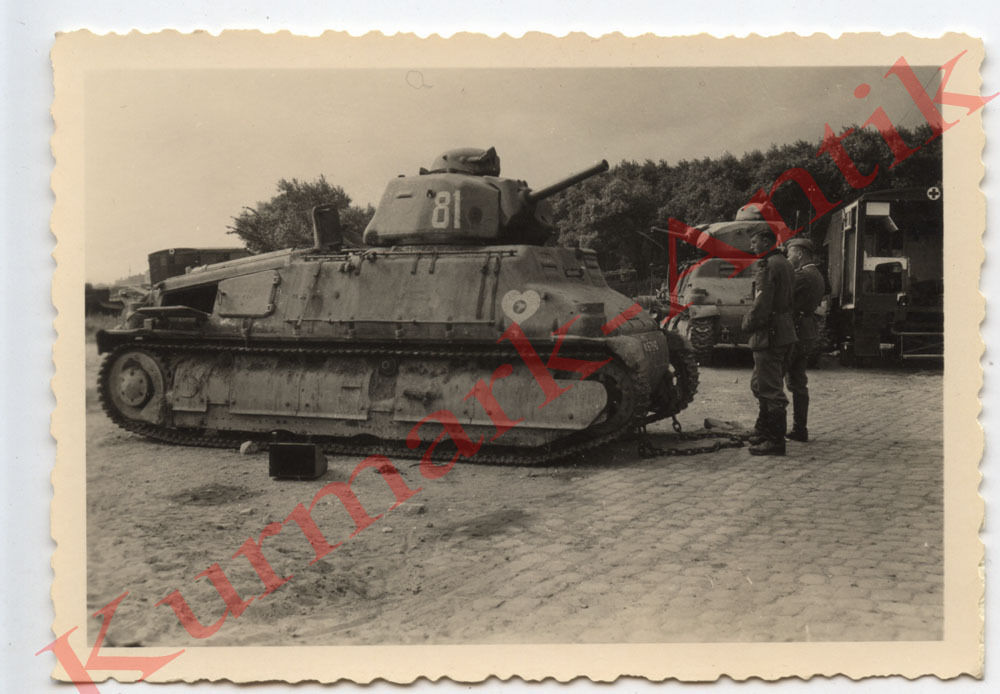 Foto Wehrmacht Frankreich Dünkirchen Beute Panze