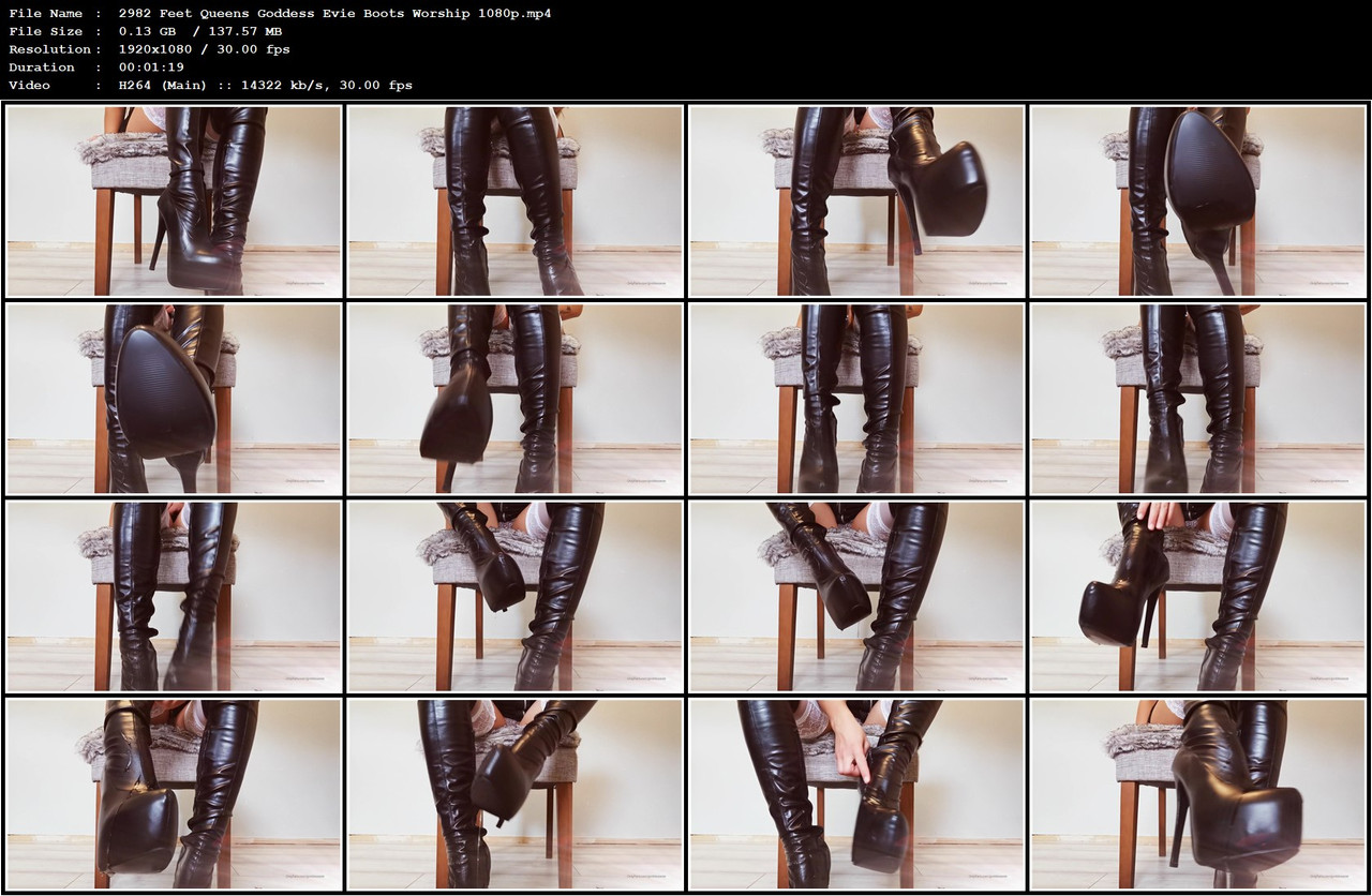 2982 Feet Queens Goddess Evie Boots Worship 1080p mp4