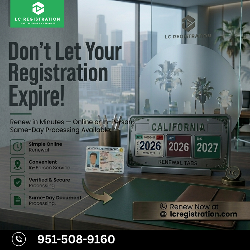 vehicle registration renewal in California