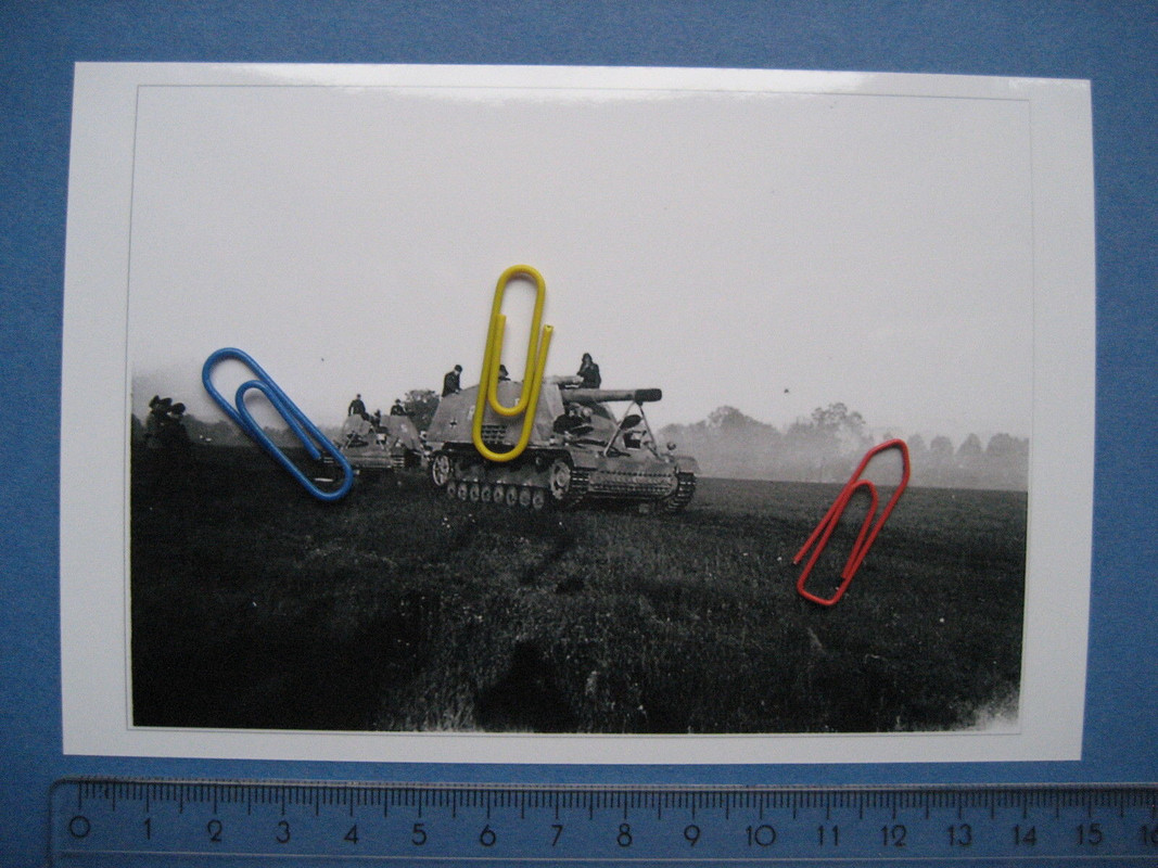 Panzer,Tank, WW2, 2 x Panzerjäger Hummel bei ein