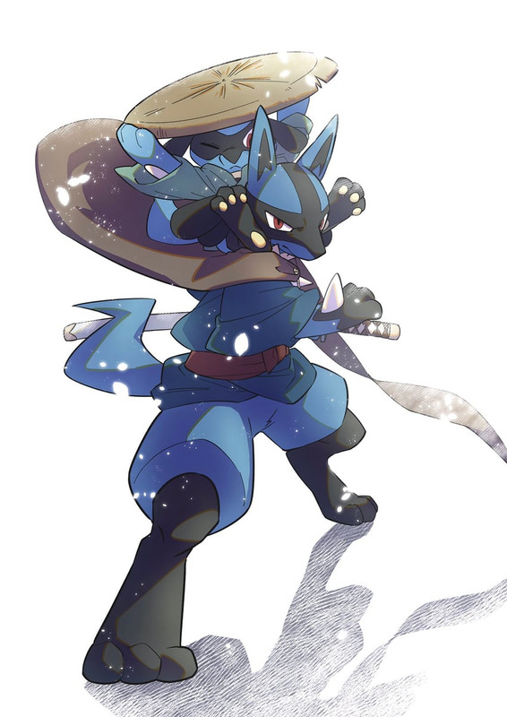 lucario-and-riolu-pokemon-drawn-by-pkpok