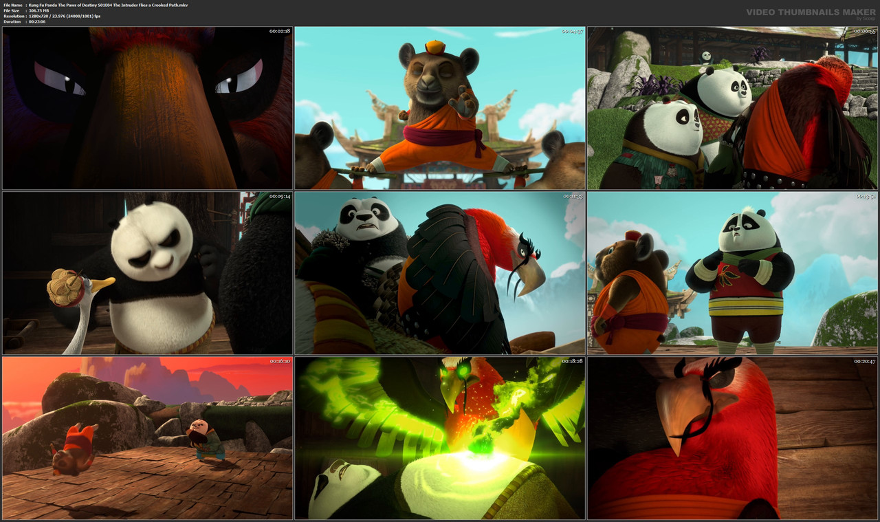Kung Fu Panda The Paws of Destiny S01E04 The Intruder Flies a Crooked Path.mkv