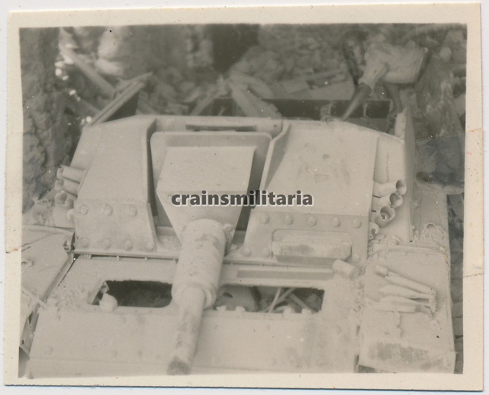 Orig. Foto Beute StuG III Sturmgeschütz Panzer a