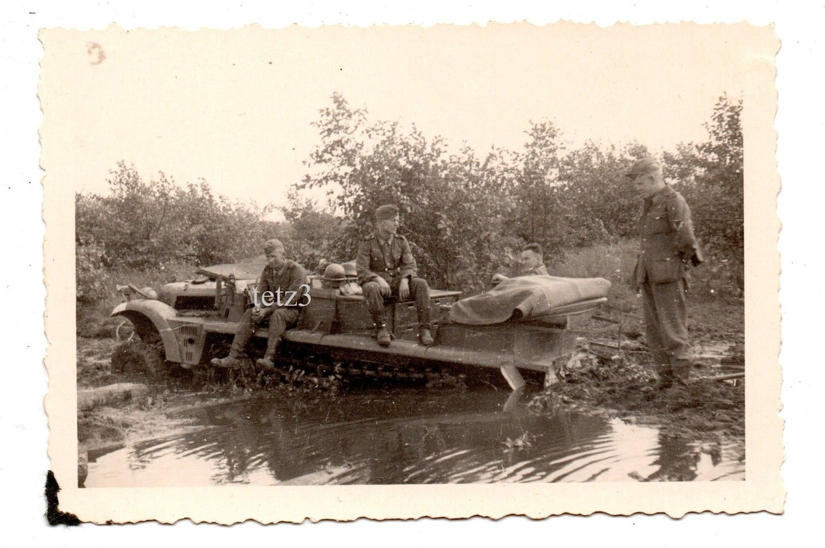 Russland 1941 am Dnjepr SDkfz LKW Halbkette Kämp