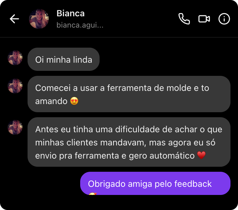 Depoimento de cliente 1