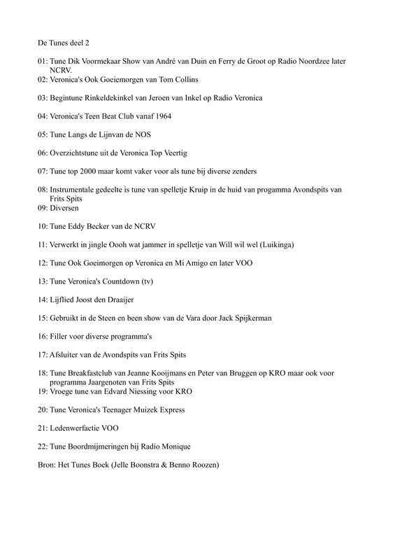 tunes deel 2