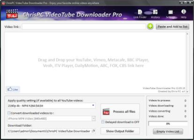 ChrisPC VideoTube Downloader Pro 11.03.15 Multilingual
