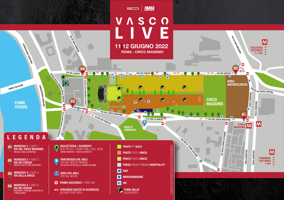 ROMA 11 - 12 GIUGNO]VASCO LIVE 2022 (SPOILER SCALETTA)
