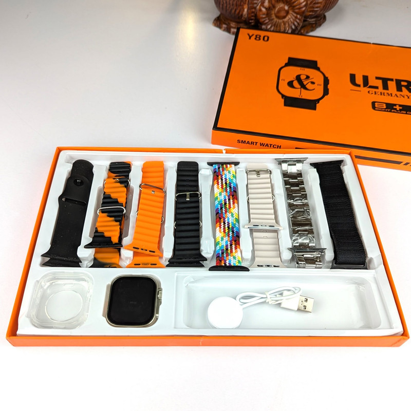Y80 Ultra Smartwatch – 8 Strap Edition