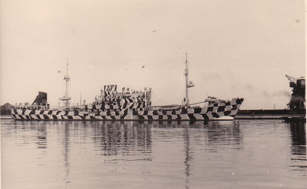 Bild-Karnevalskostüm-Tarnanstrich-Marine-Schiff