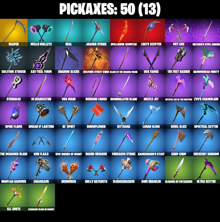pickaxes comp