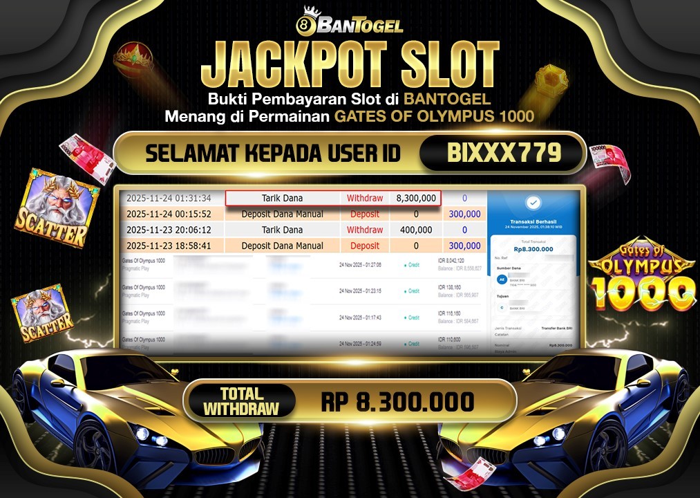 BUKTI JACKPOT LUNAS BANTOGEL
