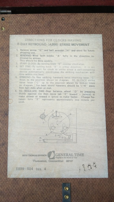 1971 Seth Thomas E899-504 - 07