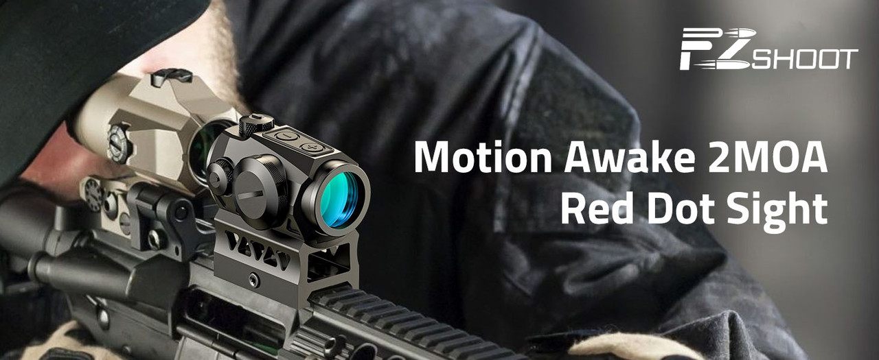 EZshoot 2MOA Red Dot Sight mounted on a modern sporting rifle