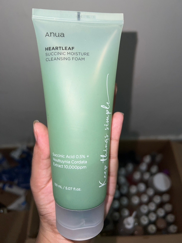 Anua Heartleaf Succinic Moisture Cleansing Foam (Without Box)