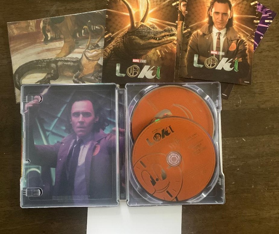 Loki: The Complete First Season SteelBook (Blu-Ray+DVD, DMC Exclusive) New