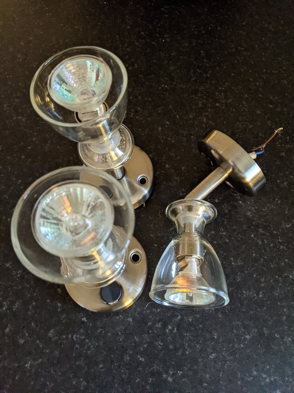 3 x 'Wineglass' lamps PXL-20210104-151951986