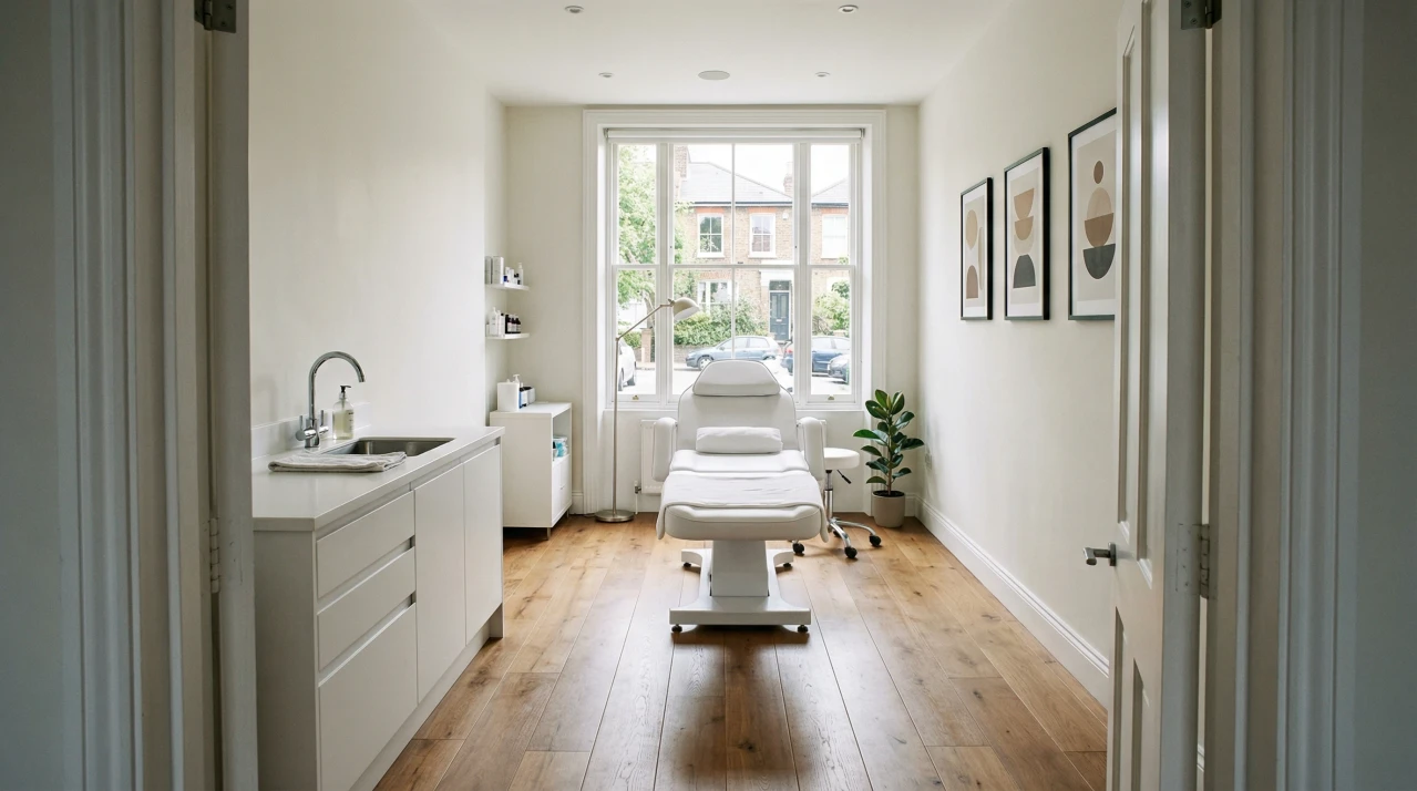aesthetic room with window light and clean finishes.