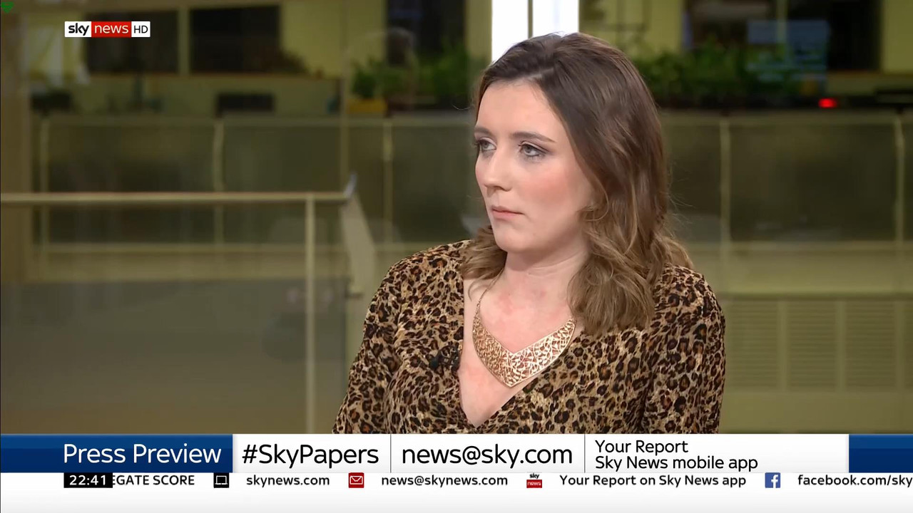 24 January - 22.00.00 - Sky News At 10. Anna Botting with the ma