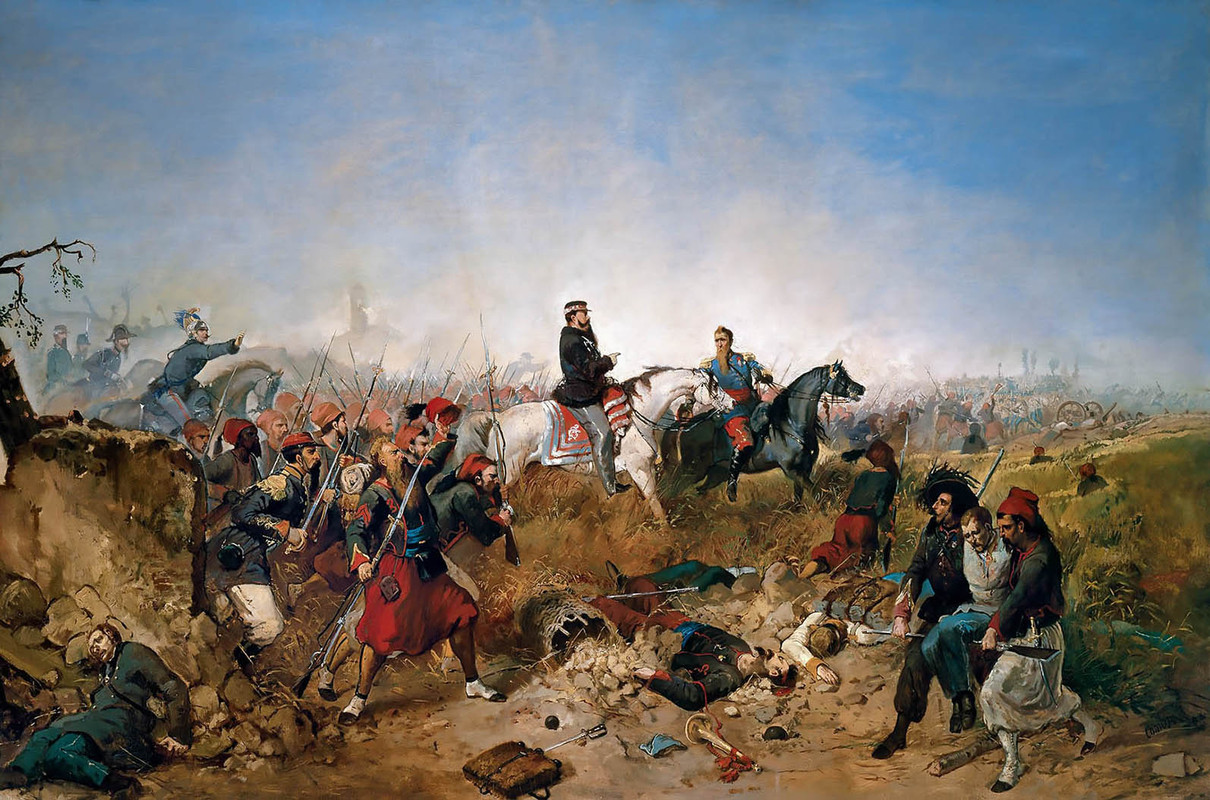 Franco austriaca Palestro El rey Victor Manuel II durante la batalla de Palestro en la guerra de 185