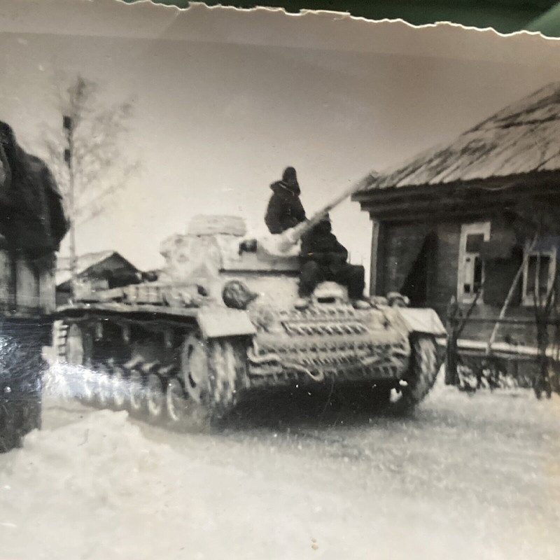 Grabenkämpfer Ostfront 1943 Tarnuniform Panzer Kampfraum Witebsk 7x Foto (1)
