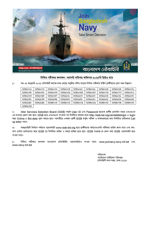 NAVY DEO 2025B Batch Written Result PDF